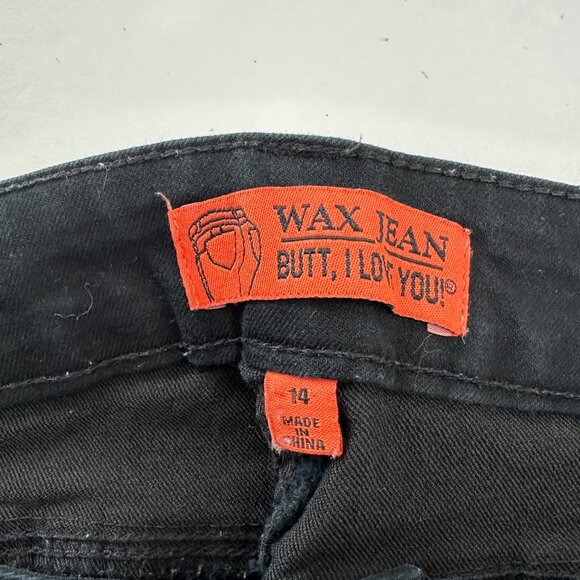 Wax Jeans Skinny Women's size 14 Black Denim Jeans - Picture 3 of 5